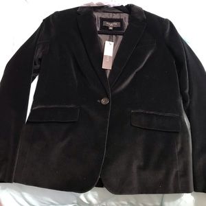 Talbots velveteen black blazer